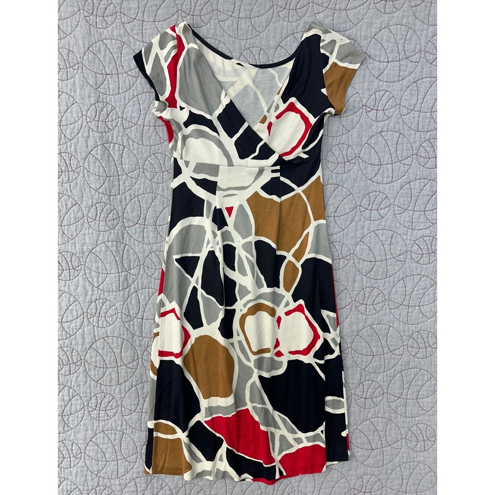 Diane von Furstenberg Lluvia Dress Multicolor 100% Silk‎ Geometric / Womens 0